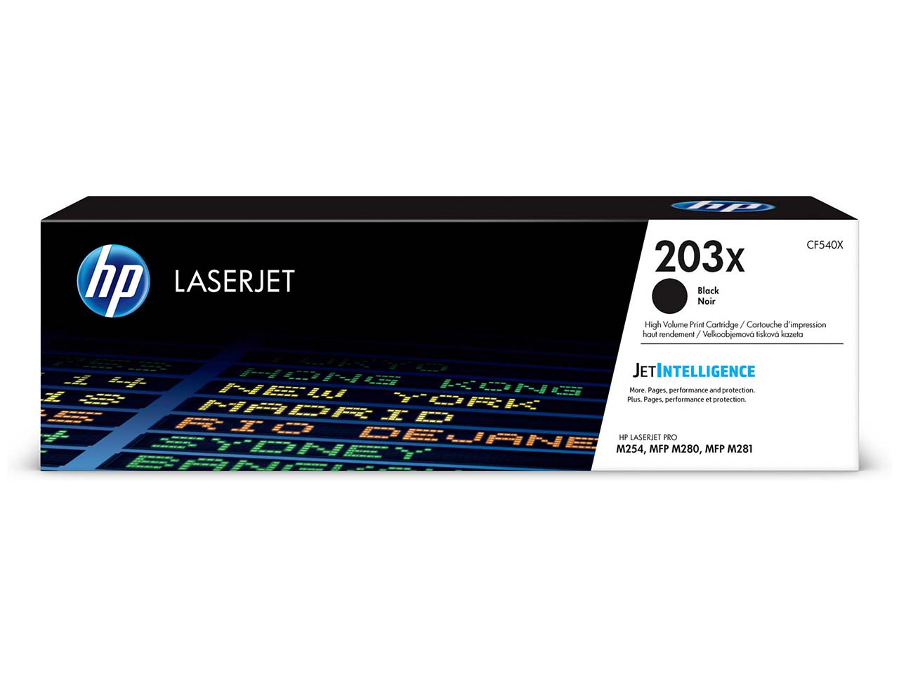 hp Toner CF540X, Nr. 203X schwarz