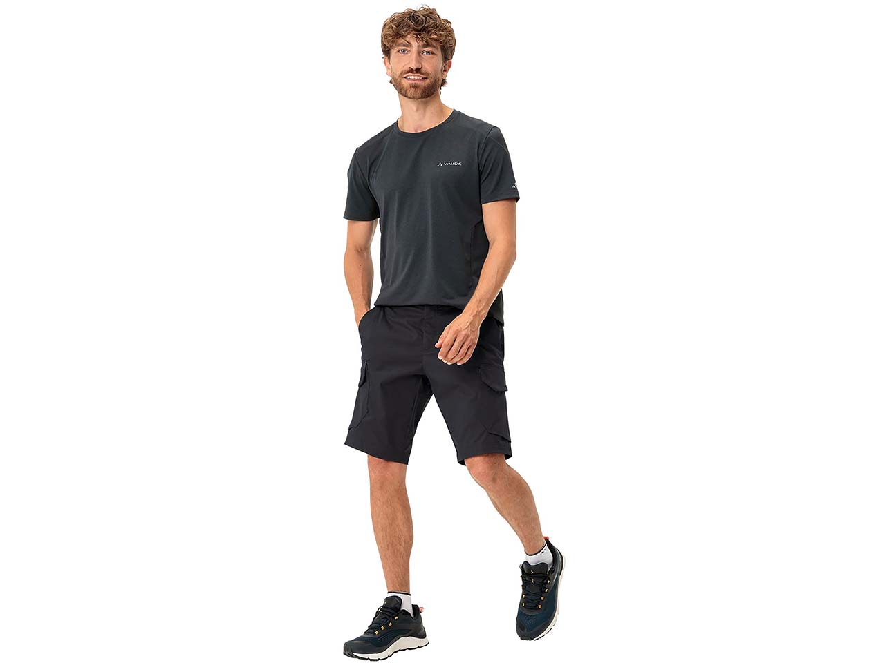 VAUDE Herren-Cargoshort 'Neyland' mit 5 Taschen, black, Gr. 48