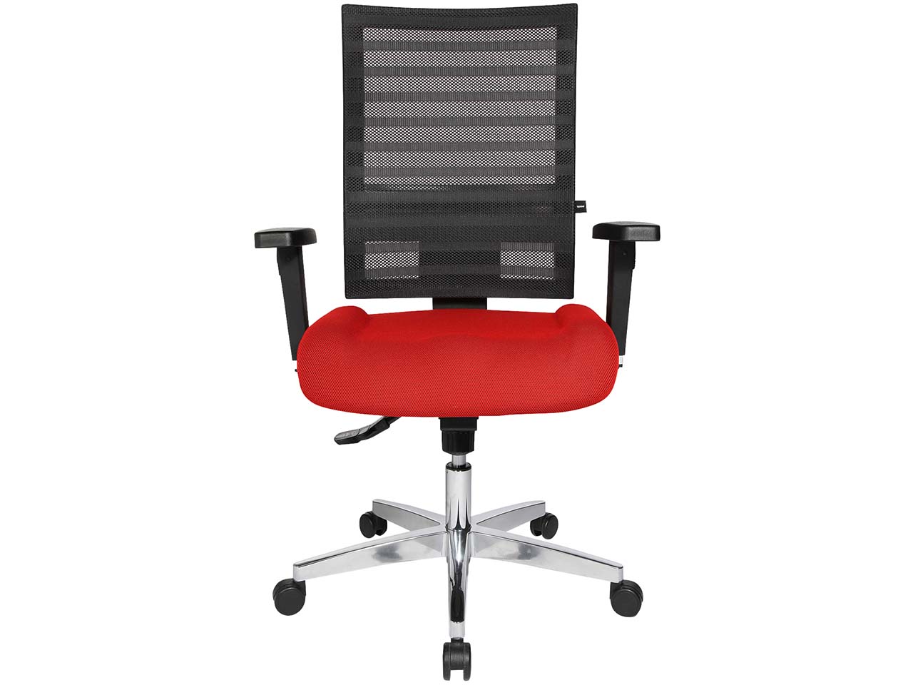 Topstar Bürodrehstuhl "P91NET" mit Armlehnen, rot
