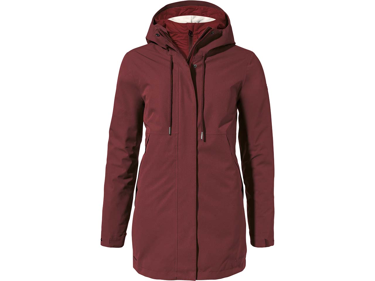 VAUDE Damen-Parka "Coreway 3 in 1" mit herausnehmbarer Innenjacke, dark cherry, Gr. 40