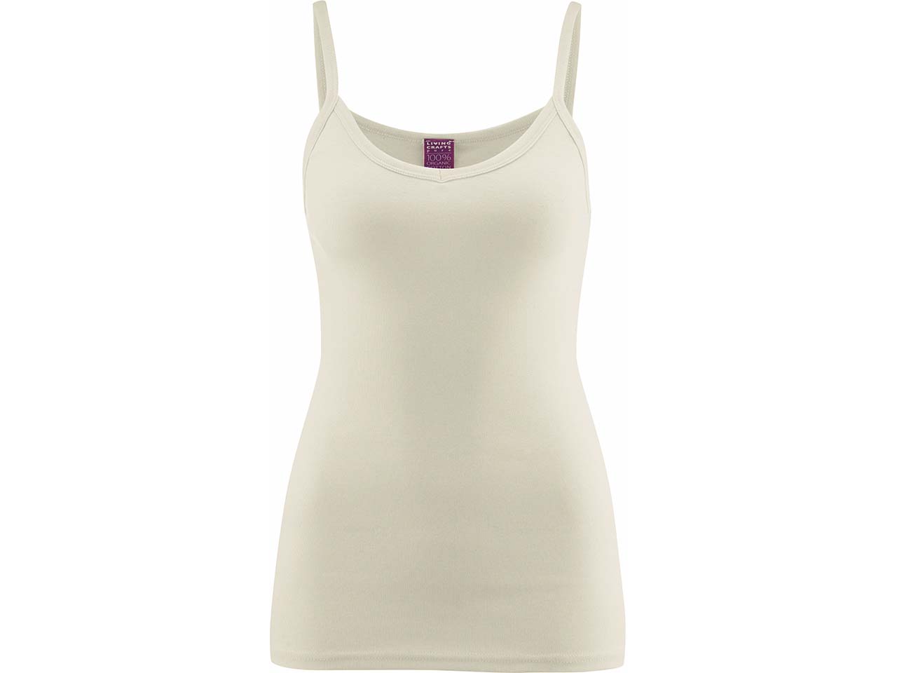 Living Crafts Bio-Damen-Top "Julia" ohne Seitennähte, natural, Gr. S