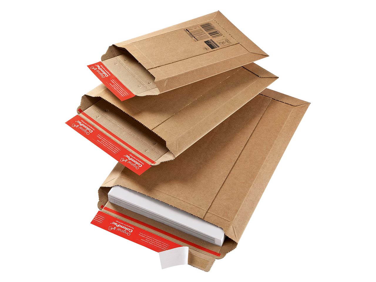 20 Versandtaschen aus stabiler Wellpappe für CD/DVD, 167 x 268 mm