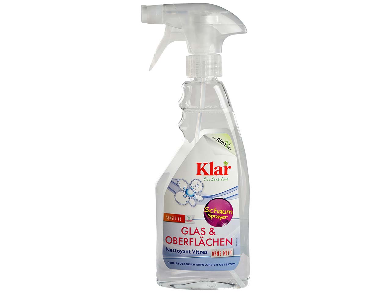 Klar Glas-& Flächenreiniger "EcoSensitive" 500 ml
