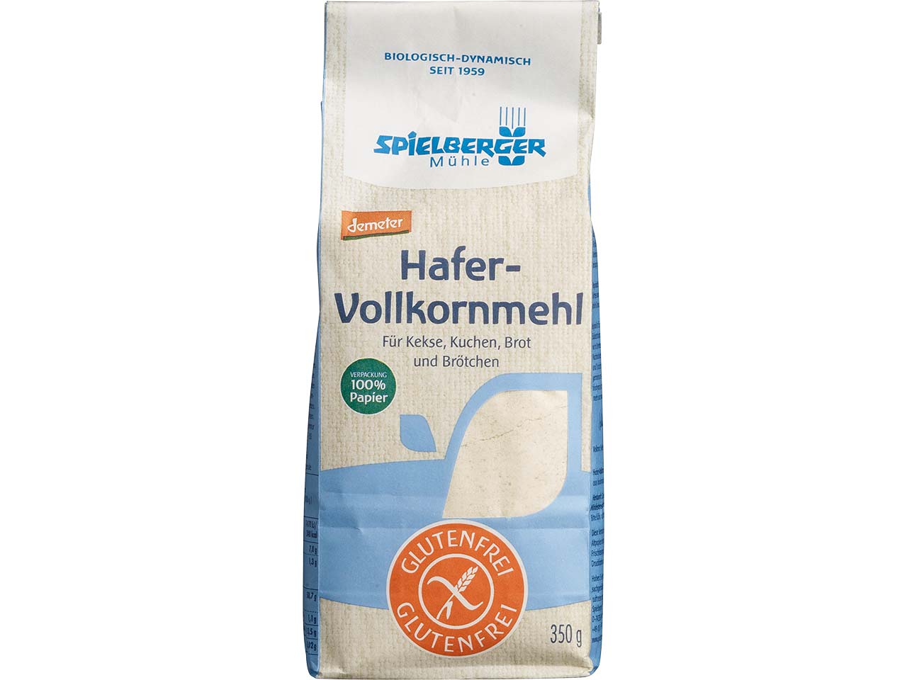 Spielberger Mühle Bio-Hafer-Vollkornmehl, 350 g
