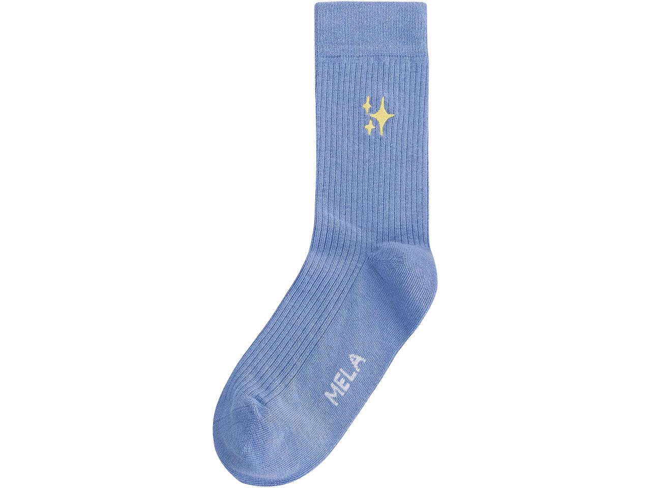 MELA Bio-Socken "Stars", gerippt, forgetmenot, Gr. 35/38