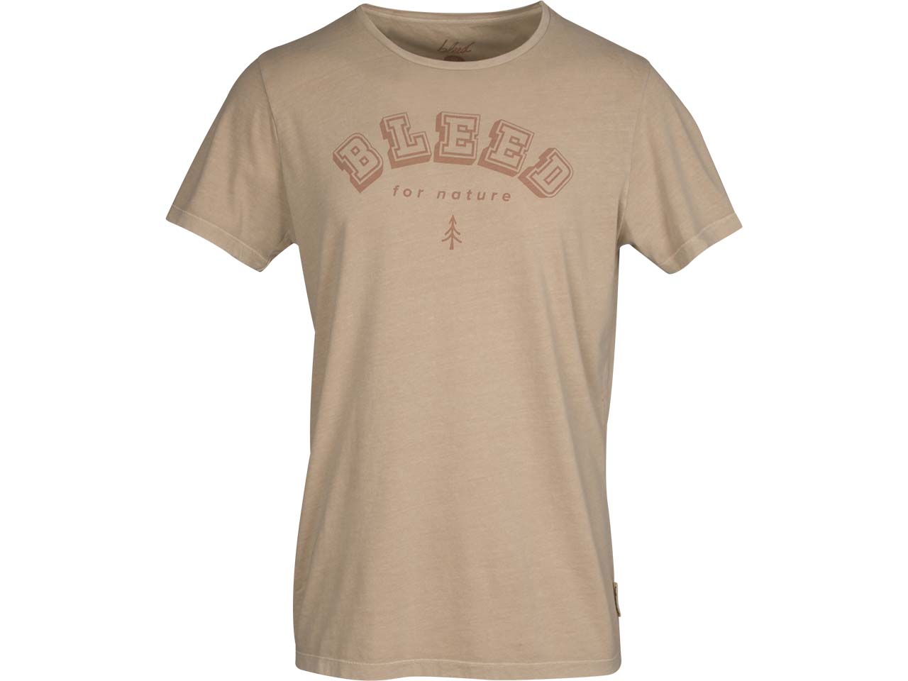 bleed Bio-Herren-T-Shirt "Natural Dye" mit Rundhalsausschnitt, beige, Gr. XL