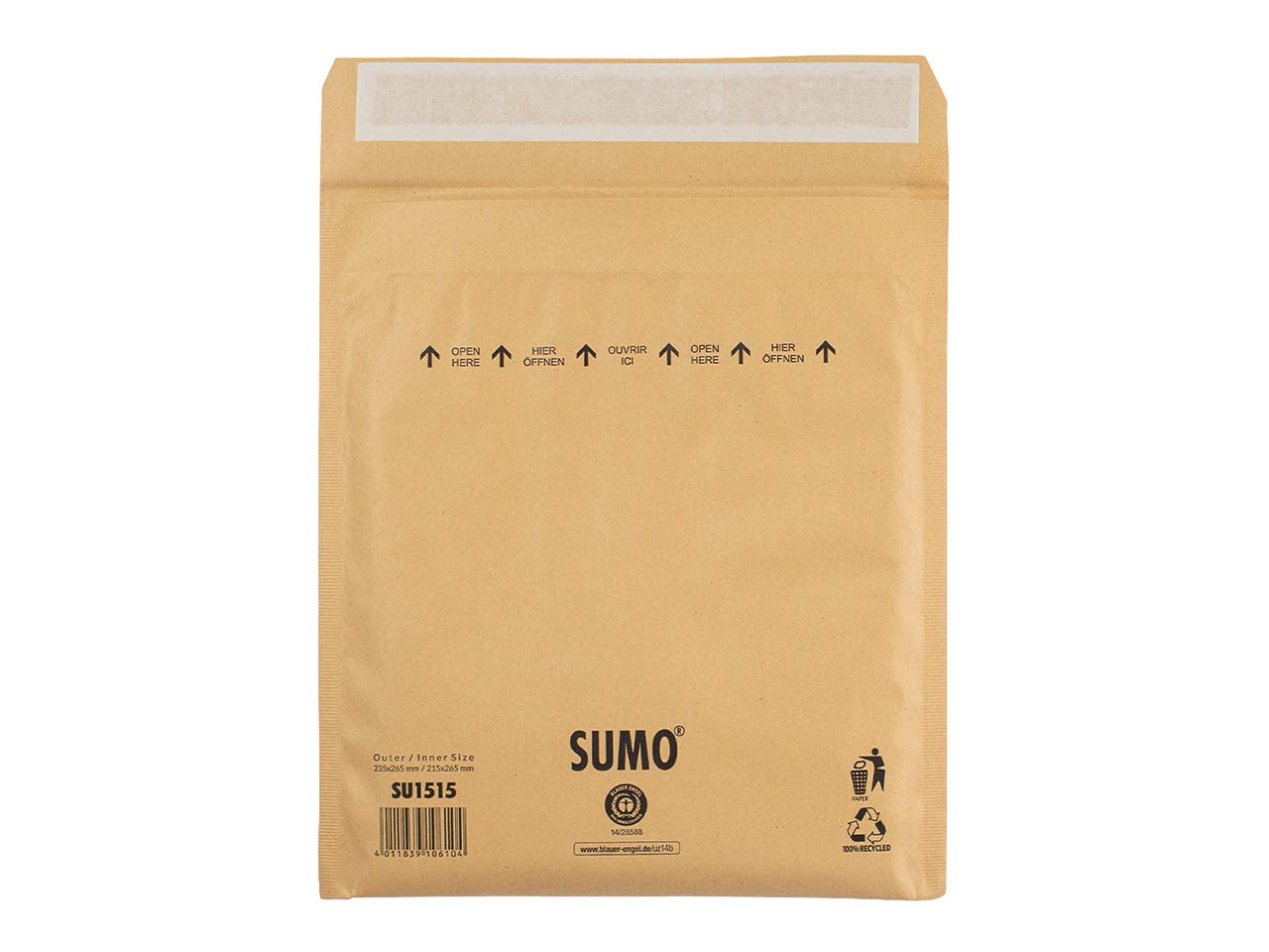 25 sumo Versandtaschen 215 x 265 mm