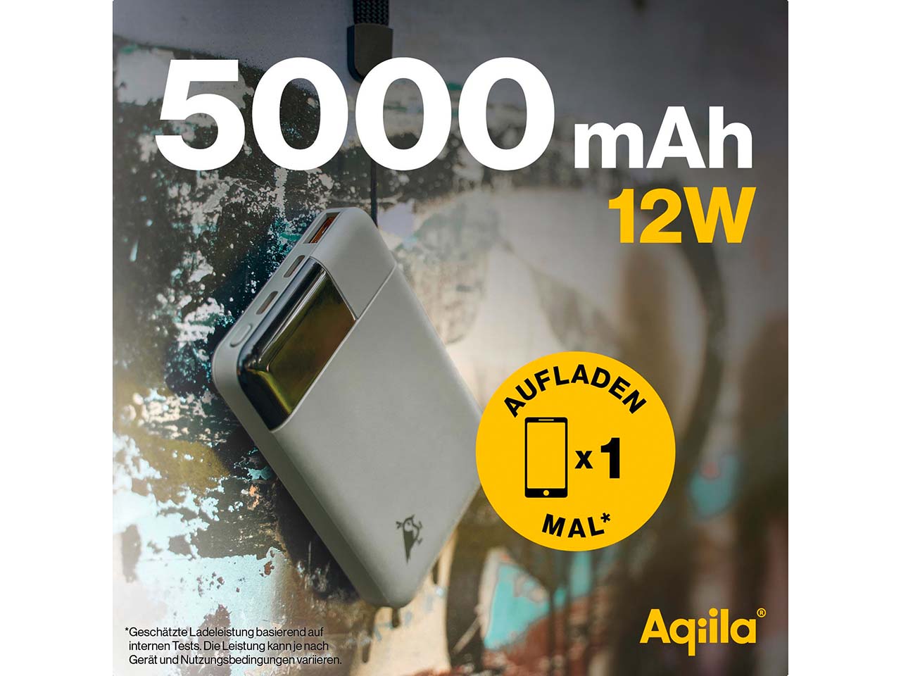 Aqiila Powerbank "Powerbird B5" 5.000 mAh, moosgrün
