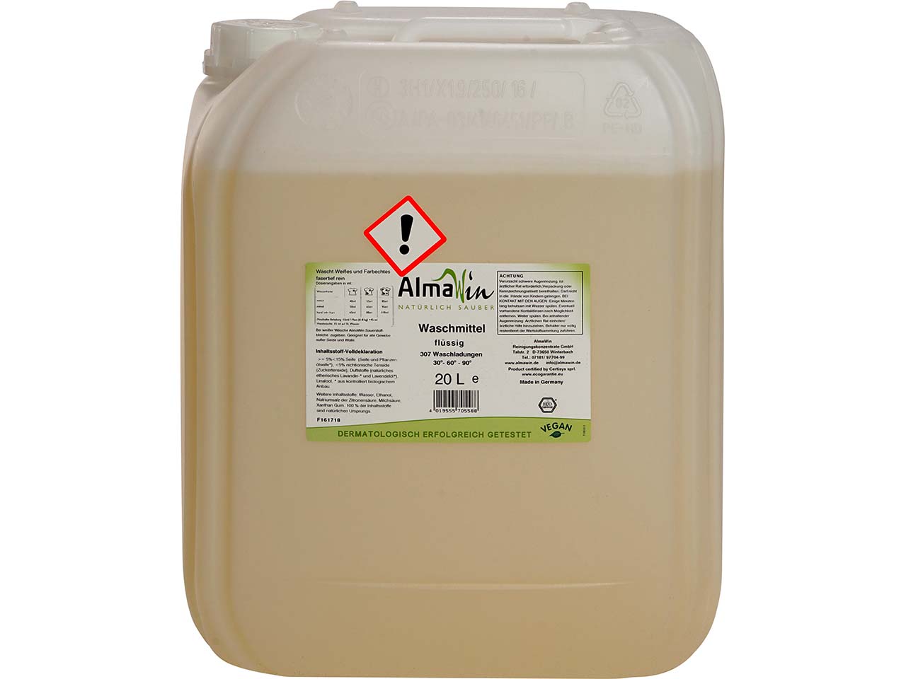 AlmaWin Universalwaschmittel "Lavendel", Kanister, 20 l, Nachfüllung