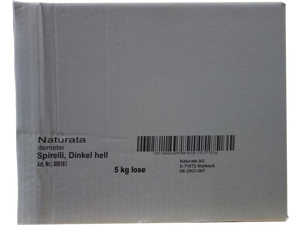 NATURATA Bio-Dinkel-Spirelli, demeter-zertifiziert, 5 kg