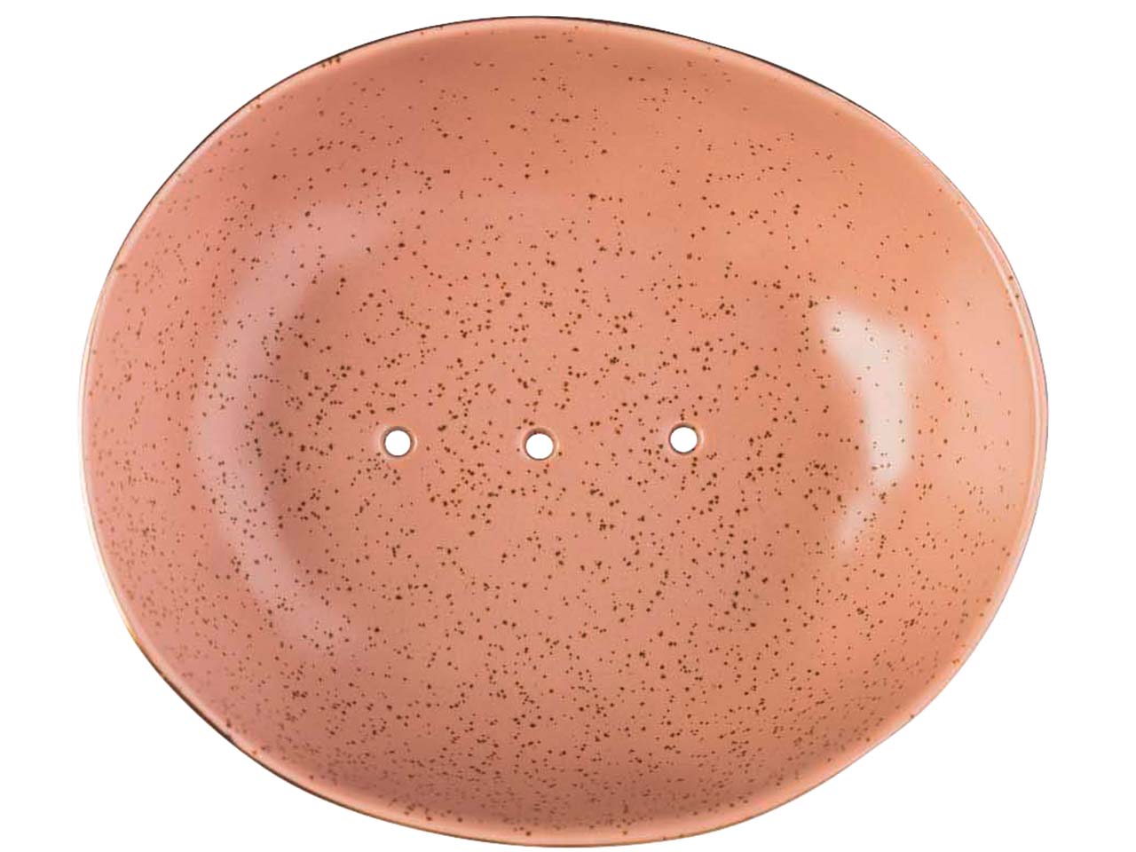 tranquillo Seifenschale "CLASSIC" rosé, aus Steinzeug, oval