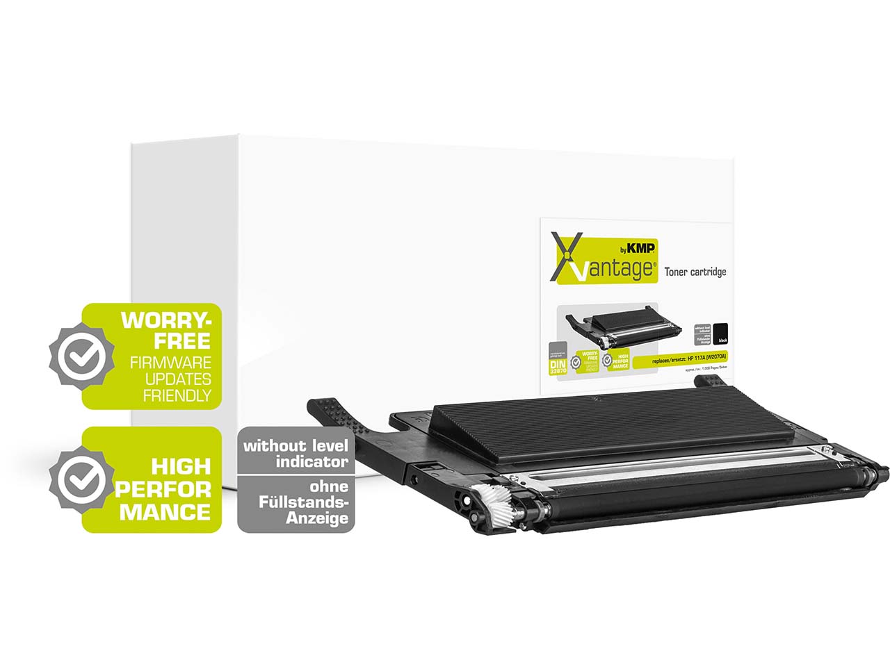 KMP Toner ersetzt HP kartusche 117A schwarz