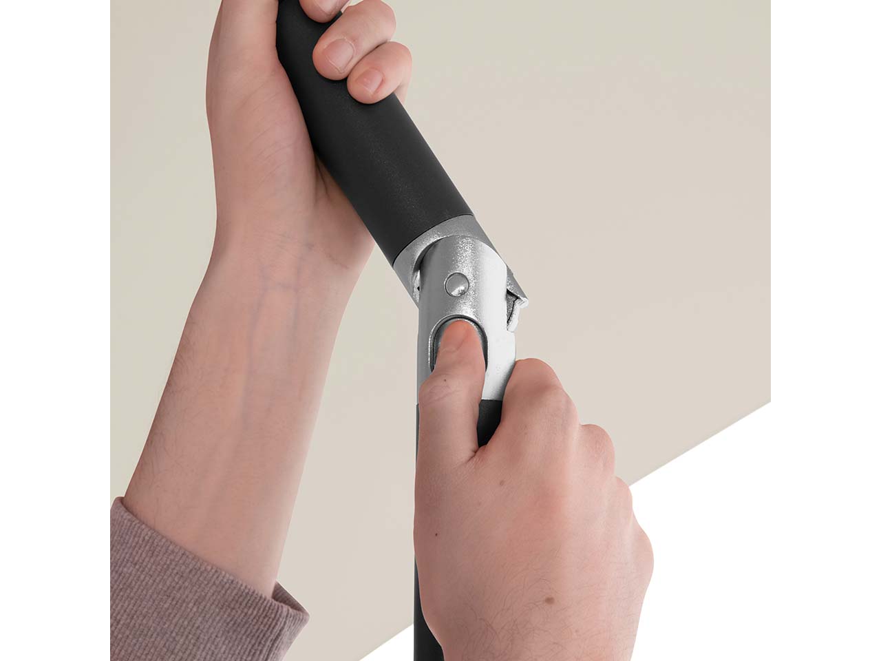doppler Sonnenschirm "myZone Push Up" Ø 300 cm, HV, natur