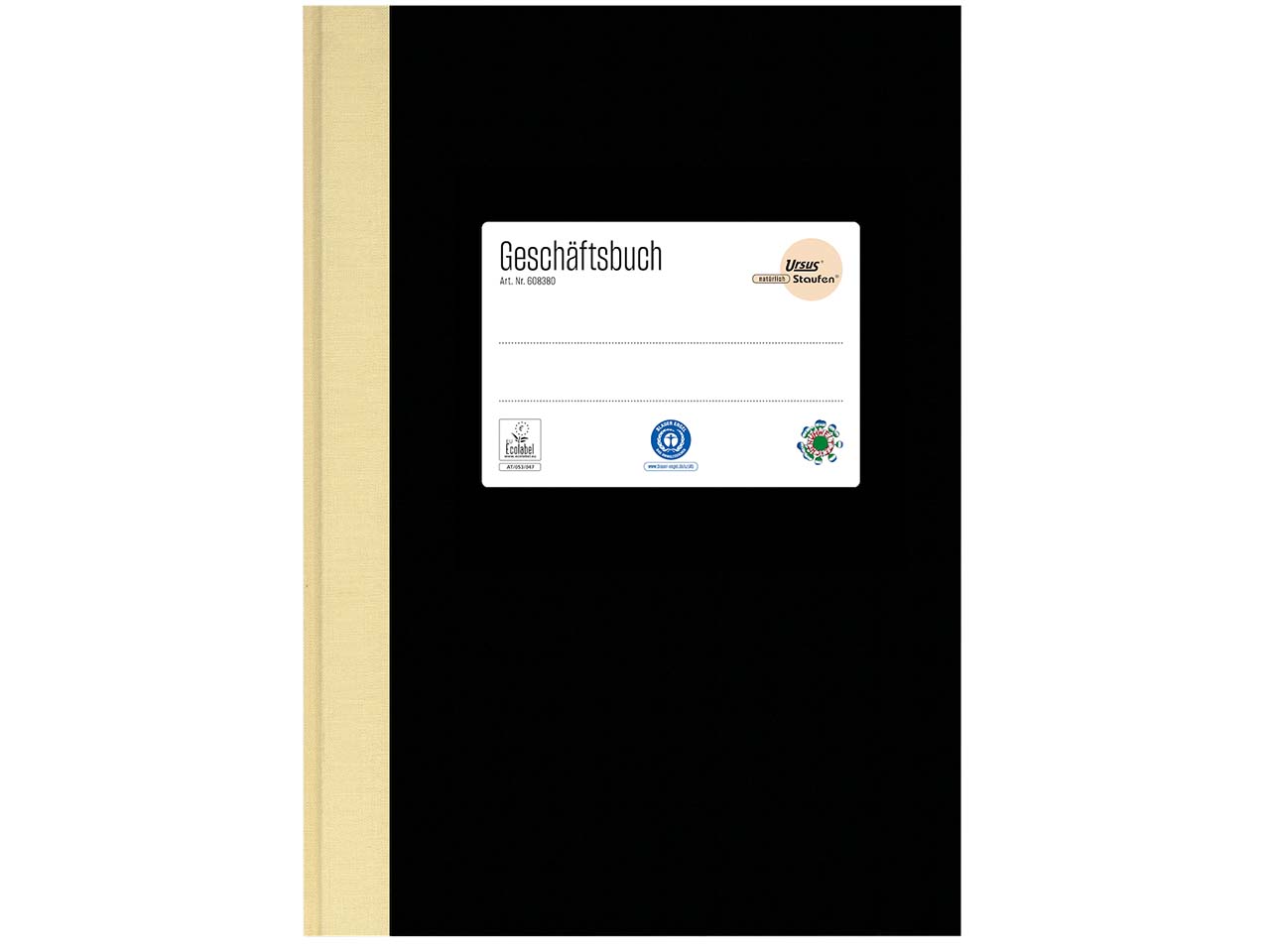 Ursus Notizbuch 'green' DIN A5, 96 Blatt, 80 g/m², kariert