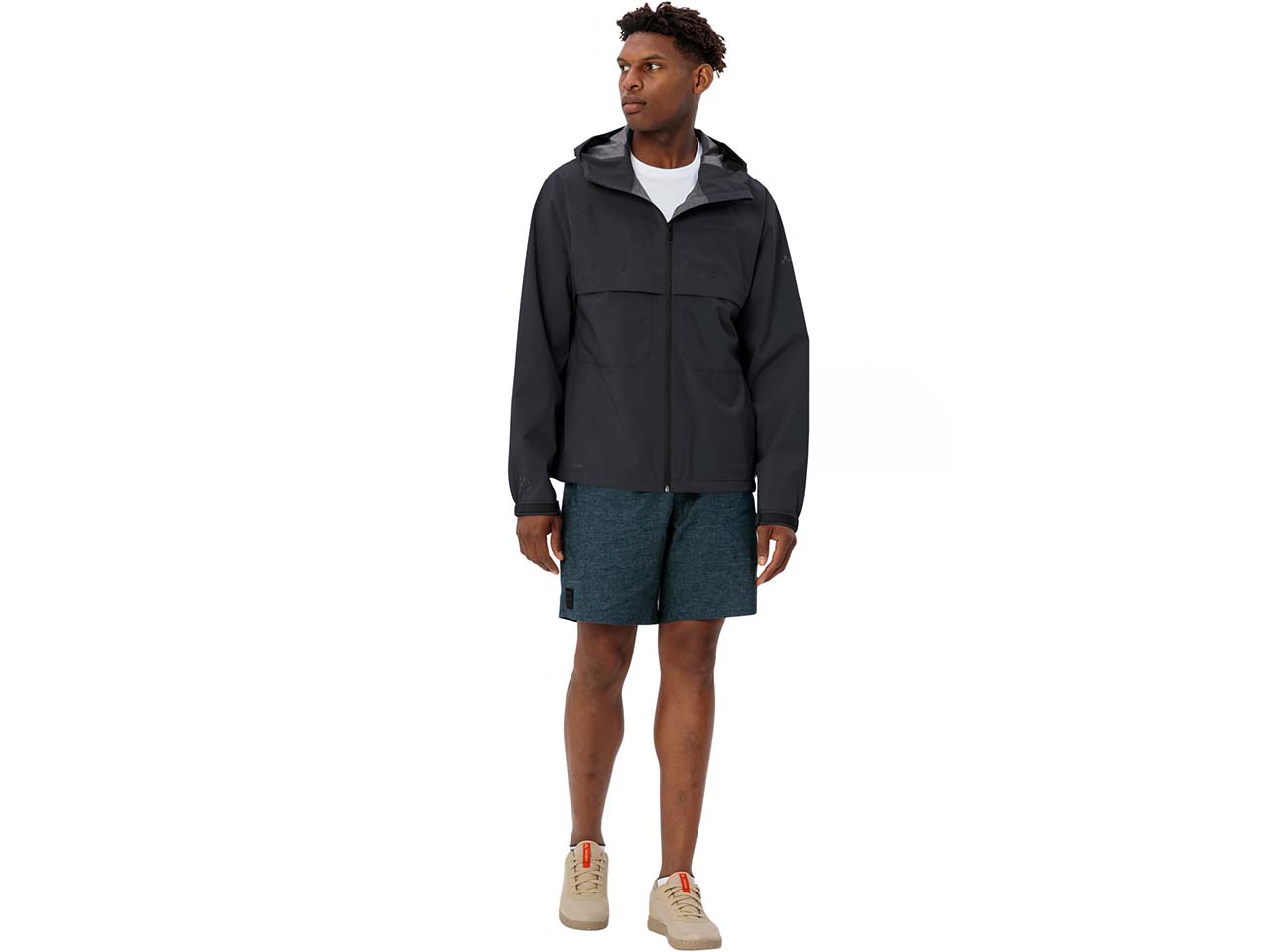 VAUDE Herren-Jacke 'Mineo 2,5L' mit 2 großen Vordertaschen, black uni, Gr. M