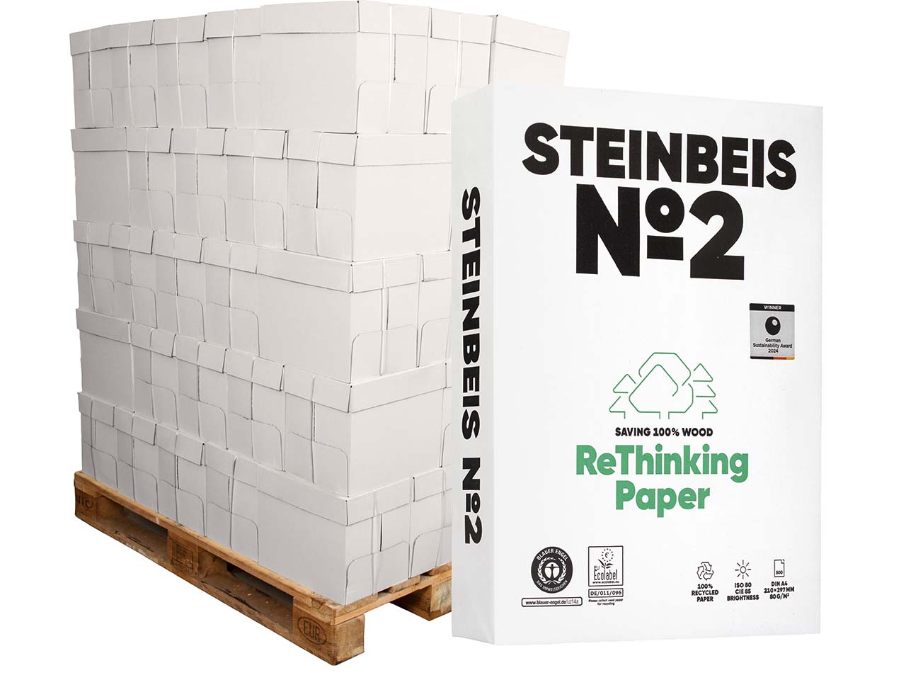 300 x 500 Blatt Steinbeis Recycling Kopierpapier "TrendWhite" DIN A4
