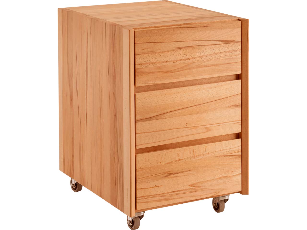 Rollcontainer 'buxing 3.0' B 40 cm x T 50 cm x H 59,8 cm, Kernbuche