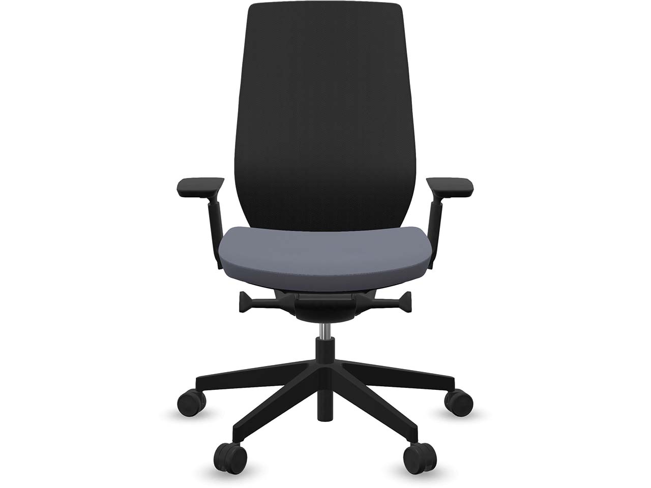 Profim Bürodrehstuhl "ACCIS PRO" mit Armlehnen, Gestell: schwarz, Sitz: lavendel