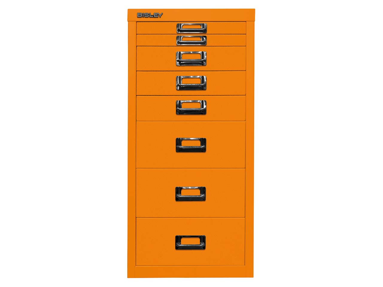 Schubladenschrank 8 Schübe, DIN A4 orange
