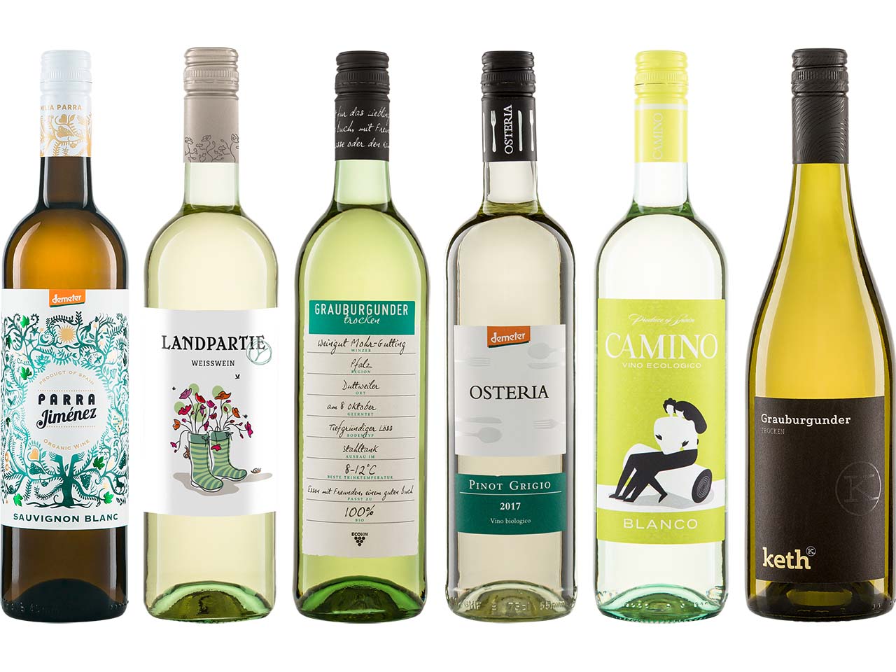 Bio-Weißwein-Paket "Sommergenuss" 6 x 0,75 l