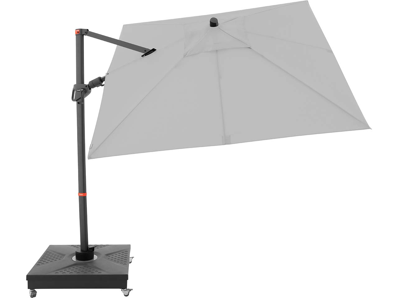 doppler Pendelschirm "myZone AX" 210 x 210 cm, hellgrau