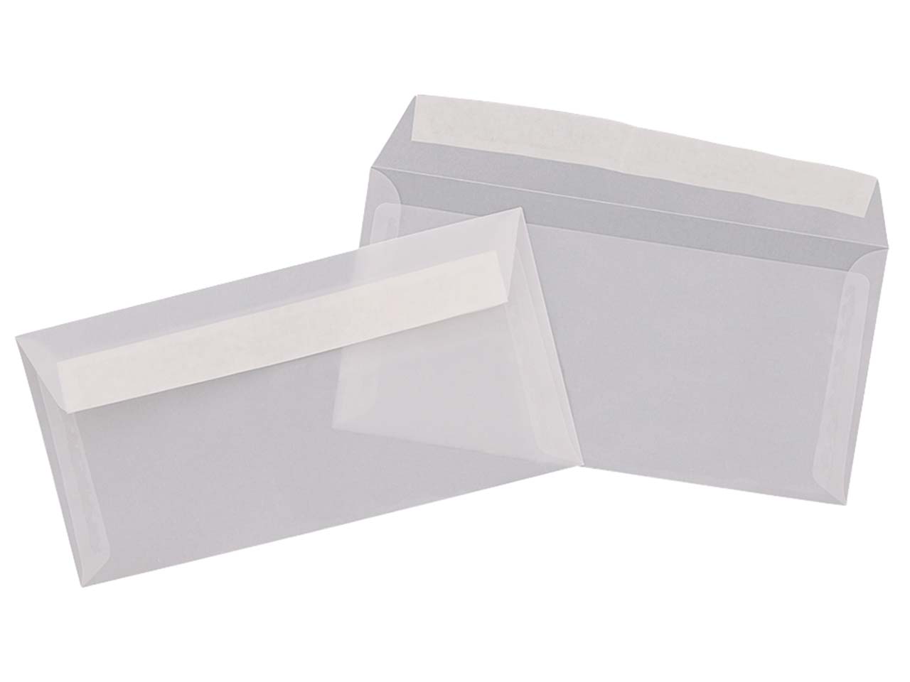 500 DL-Hüllen transparent klar Haftklebung