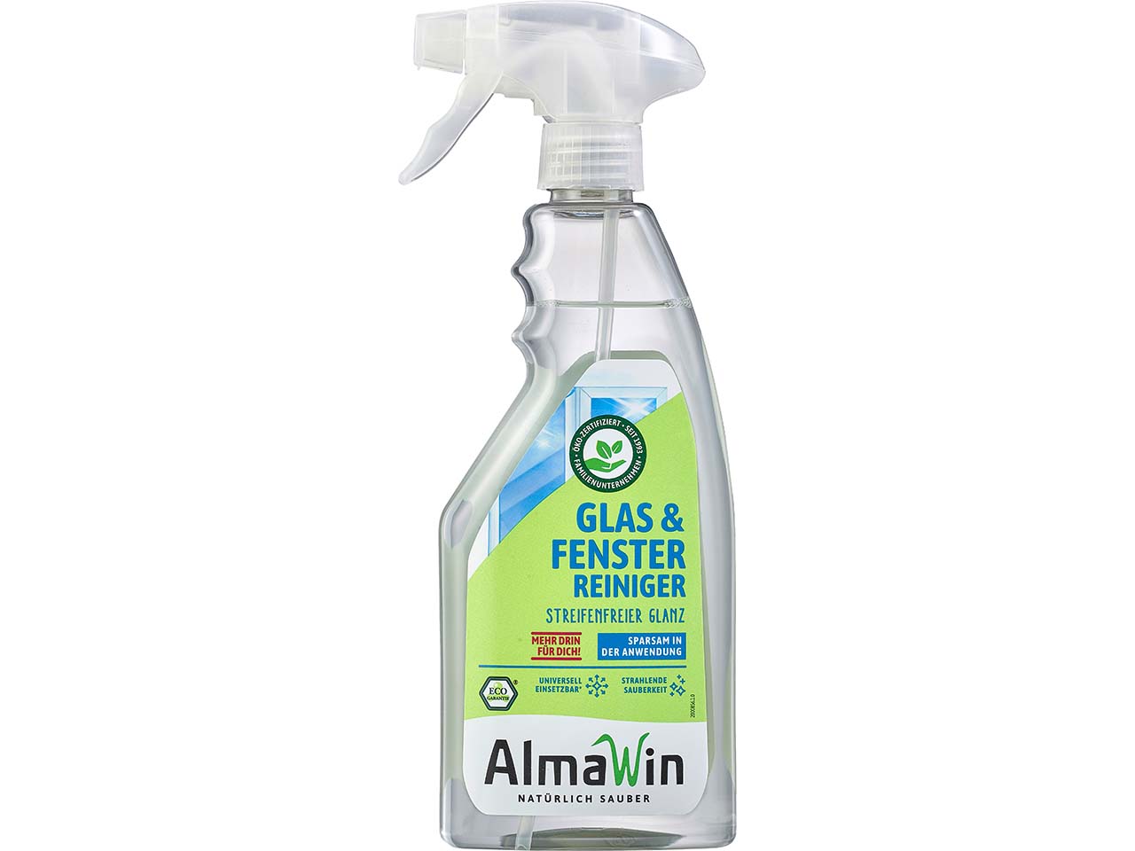 AlmaWin Glasreiniger "Glas & Fenster" Flasche, 0,5 l