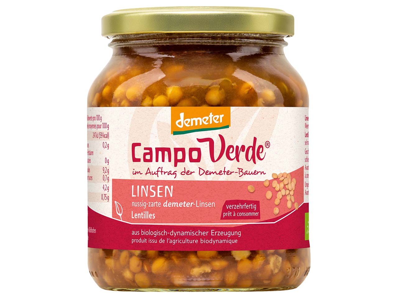 Campo Verde Bio-Linsen, 350 g