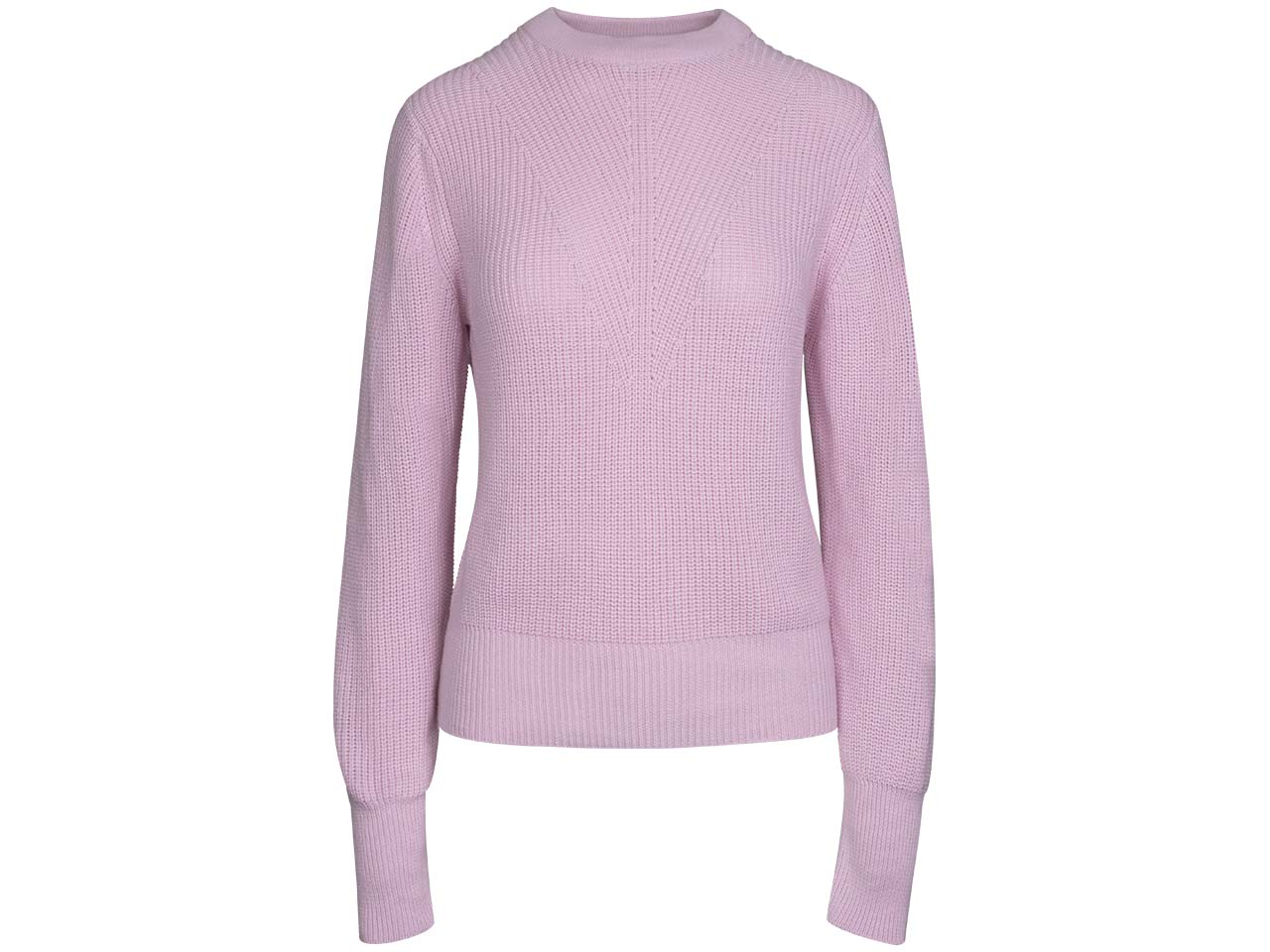 MELA Bio-Damen-Strickpullover 'GAURI' mit Rundhalsausschnitt, gelato raspberry, Gr. L