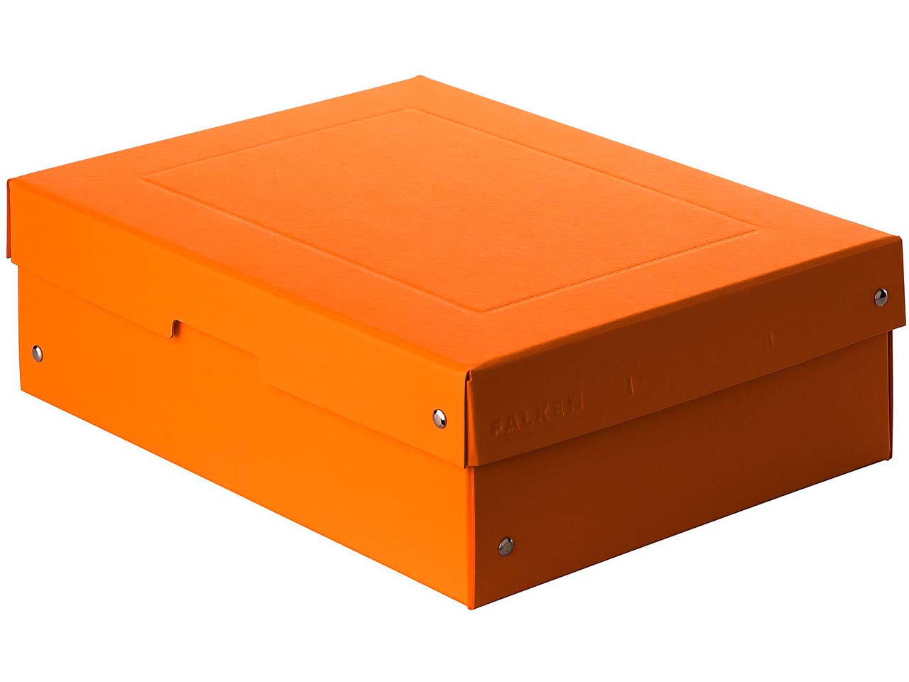 Falken Aufbewahrungsbox "PURE Box" Pastell, DIN A4, 100 mm Höhe, orange