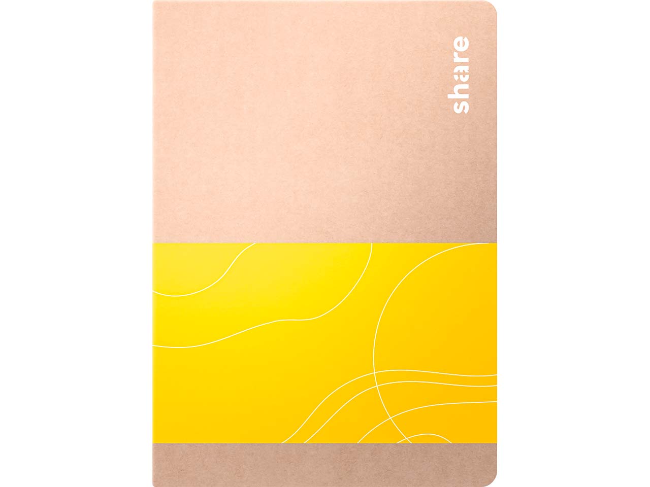 share Notizheft DIN A6 liniert, gelb