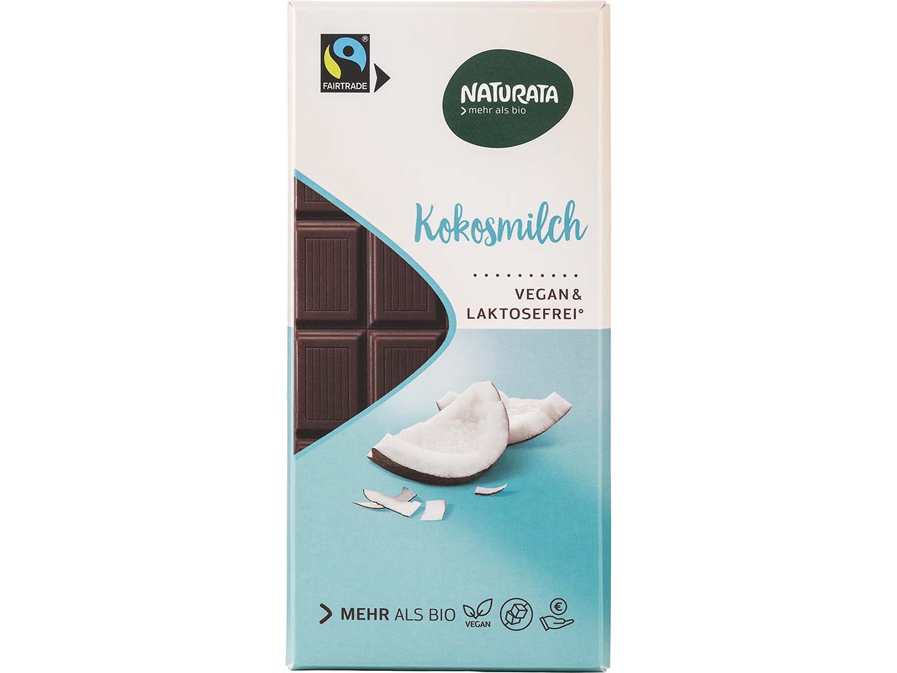 NATURATA Bio-Schokoladenkuvertüre "Kokosmilch", vegan, 100 g
