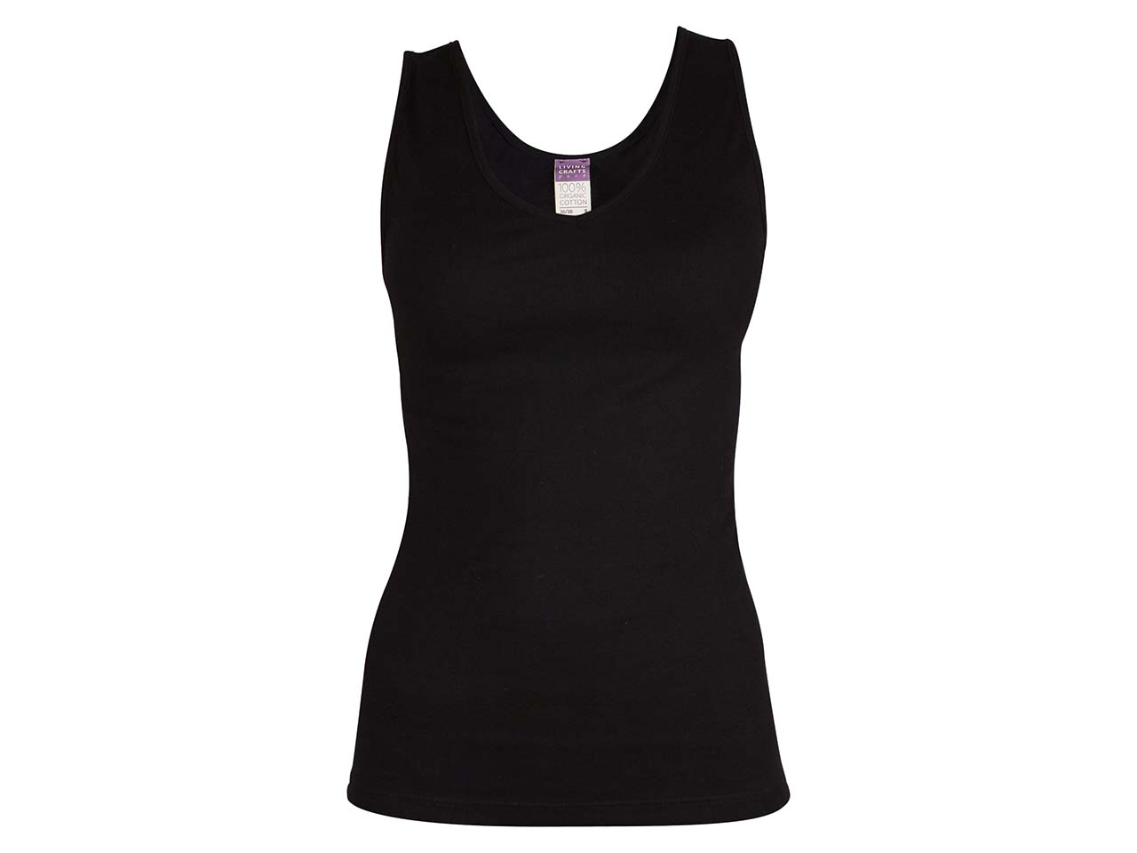 Living Crafts Bio-Damen-Top "Janine" schwarz, Gr. S