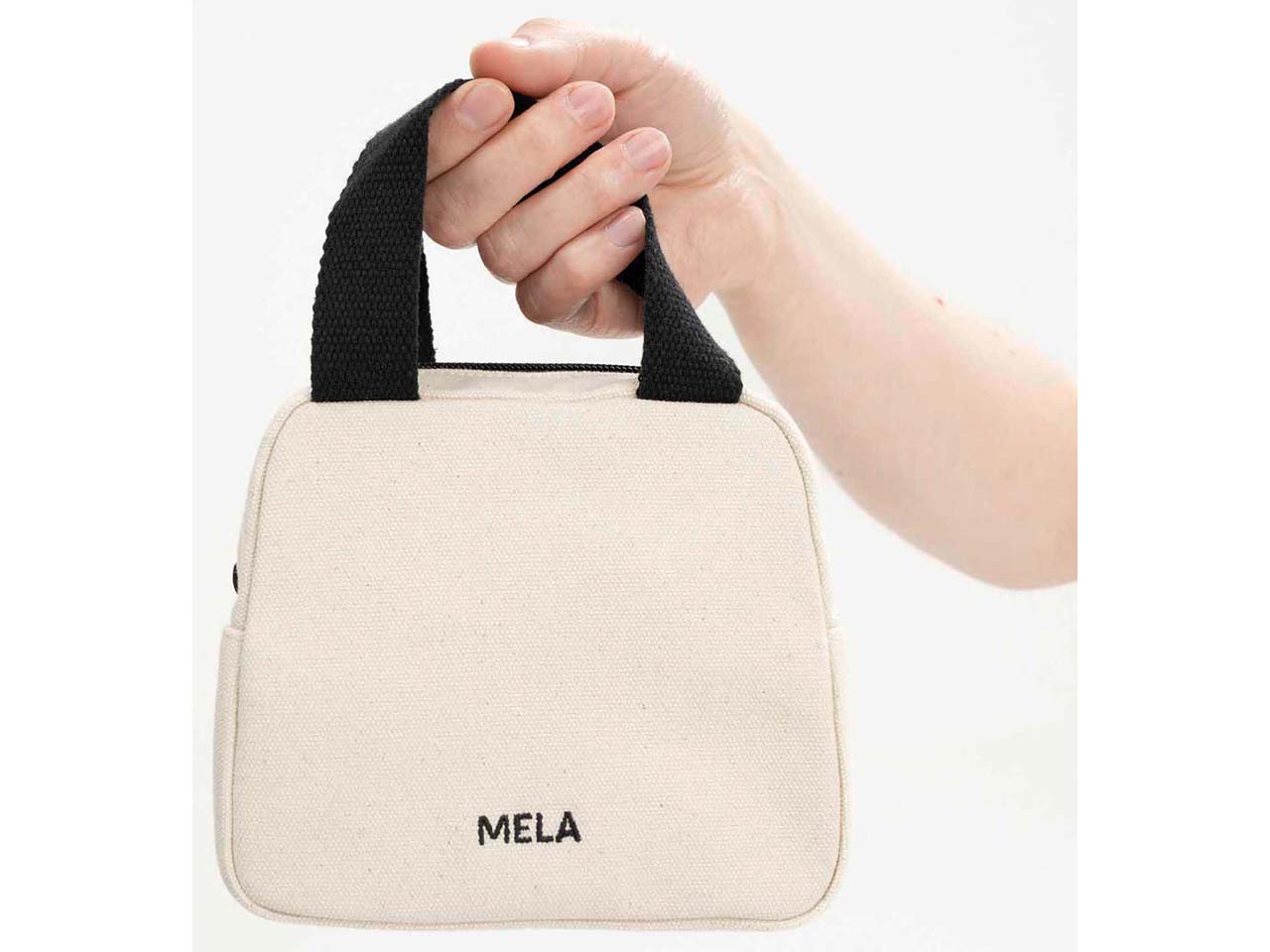 MELA Bio-Organizer-Tasche 'SHAILA' 1,5 l, greige/schwarz