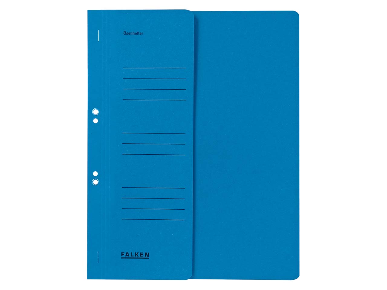 Falken Ösenhefter mit halbem Deckel 250g/m² blau