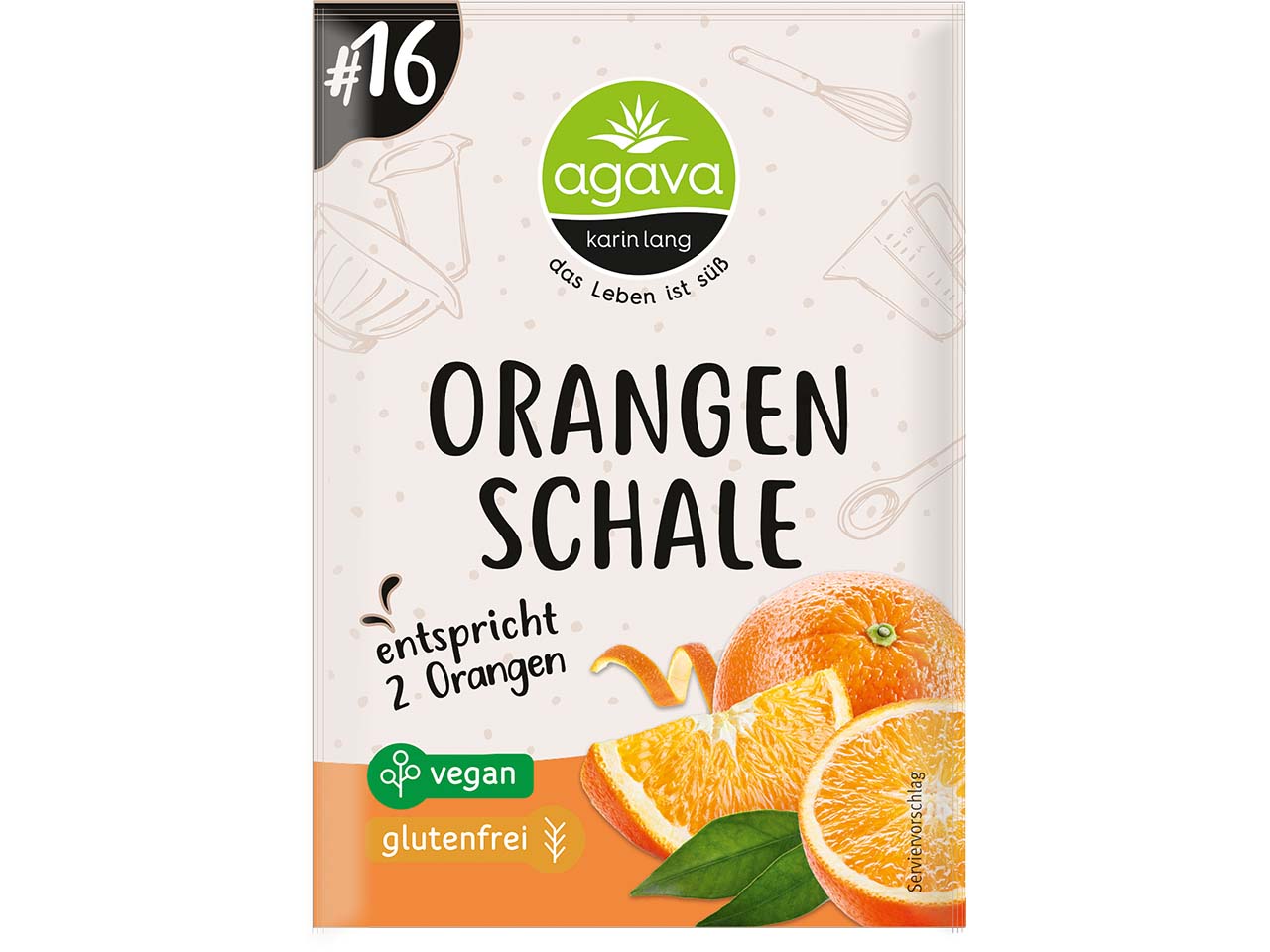 agava Bio-Orangenschale, gerieben, 10 g