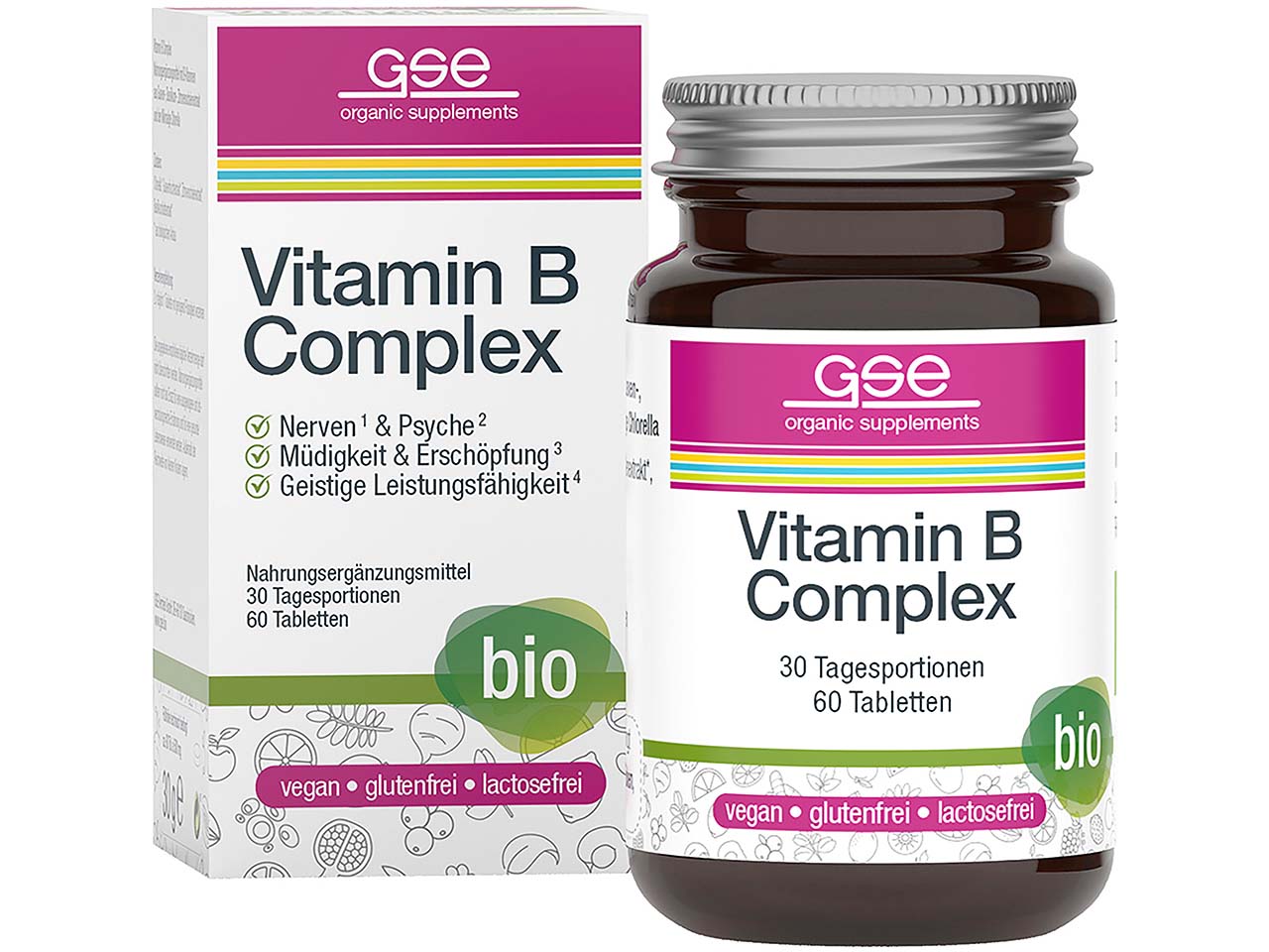 GSE Bio-Tabletten Vitamin B-Complex, 60 Stück
