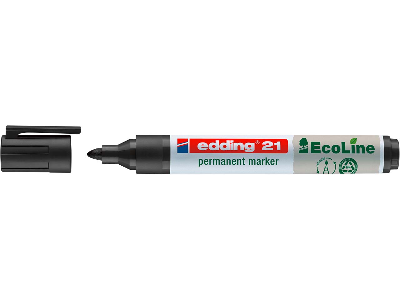 edding Permanentmarker "21 EcoLine" schwarz