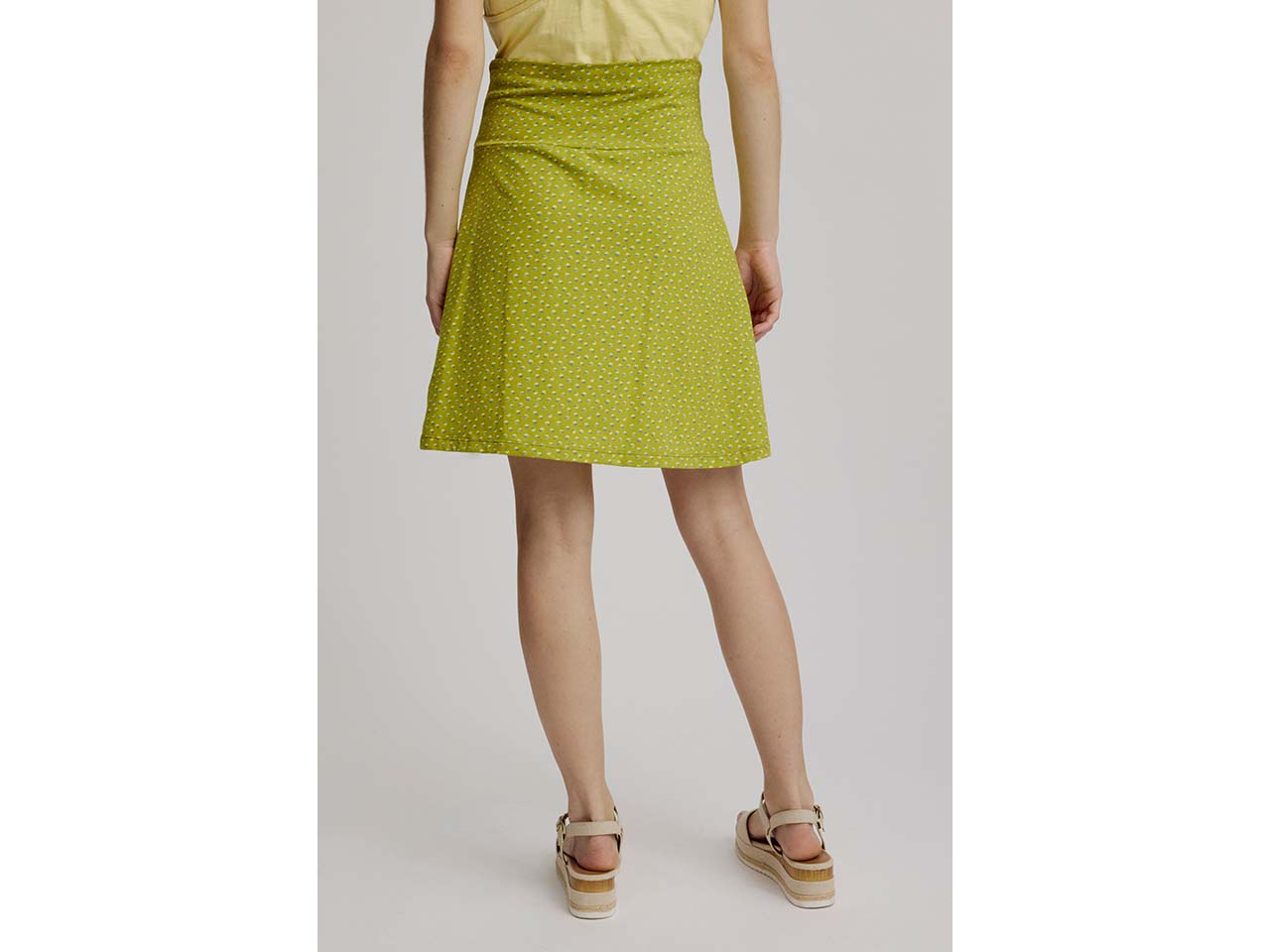 tranquillo Bio-Damen-Mini-Rock mit Kellerfalten, dots, Gr. S
