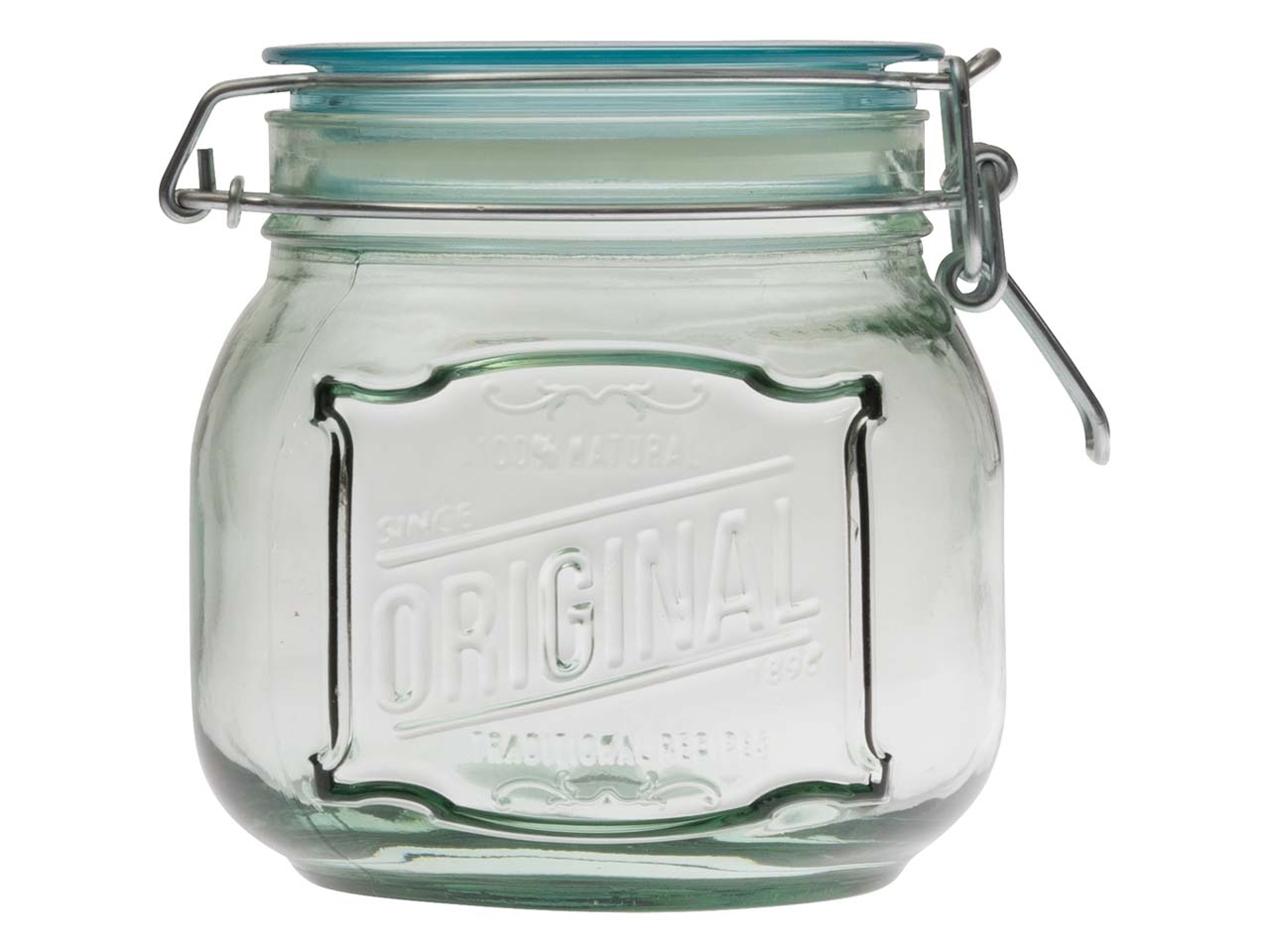 Vorratsglas 'Original' aus Recyclingglas, transparent, 0,8 l