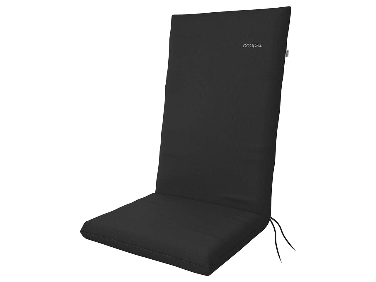 Auflage "NATURE" hoch, aus 100% R-PET, 119 x 48 x 6 cm, schwarz