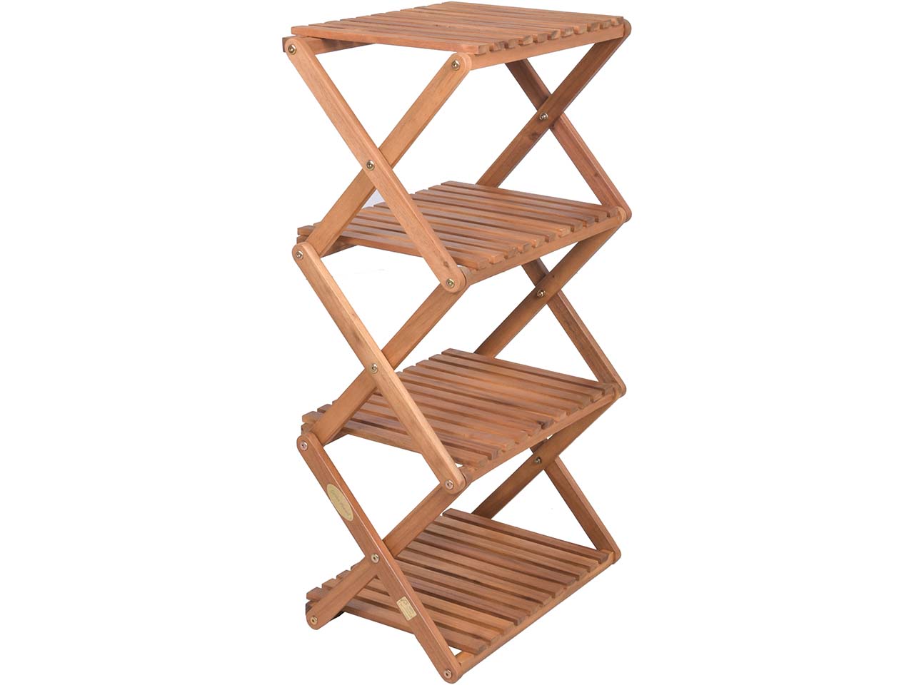 Pflanzregal "TULSA" B 40 x T 36 x H 85 cm, Akazie geölt, 4 Ebenen