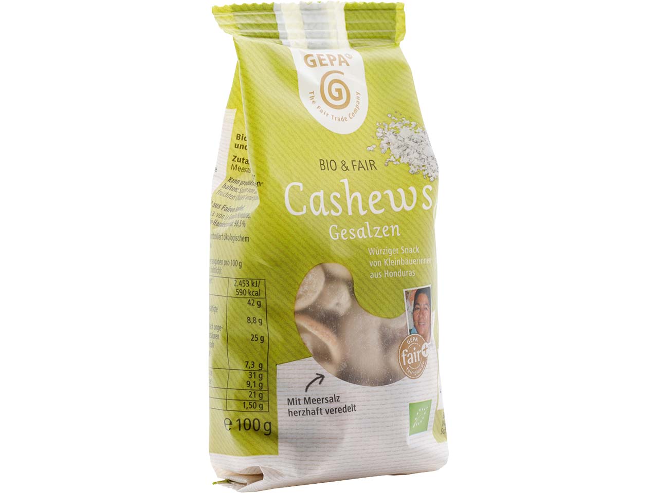 GEPA Bio-Cashews geröstet und gesalzen 100 g