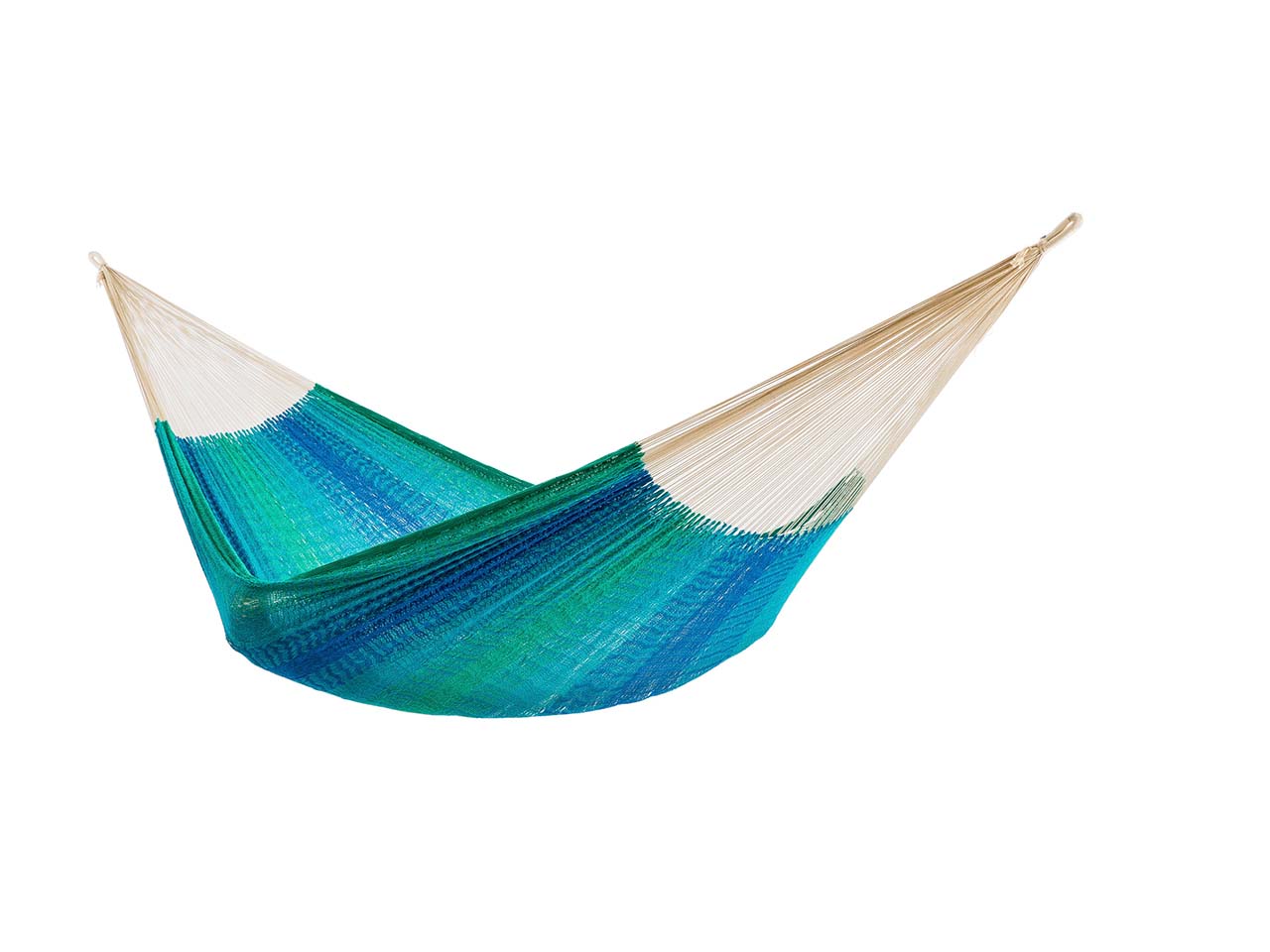 HängemattenGlück Netzhängematte 'MAYA L' azur