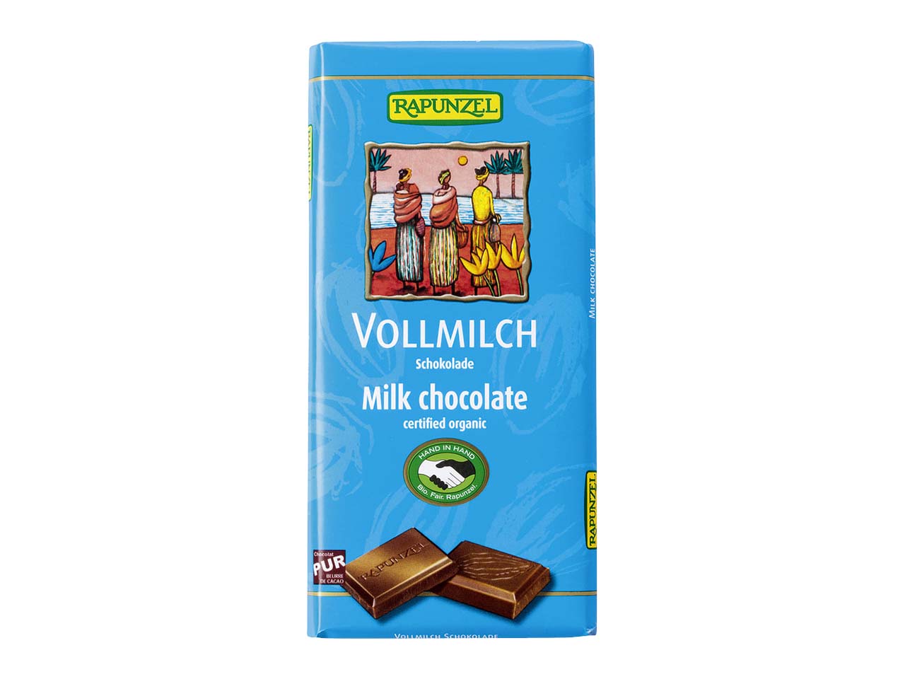RAPUNZEL Bio-Vollmilch-Schokoladentafel, 100 g