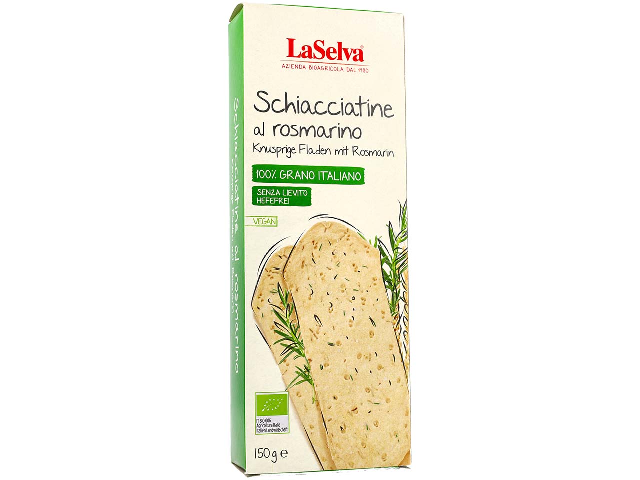LaSelva Bio-Rosmarin-Fladen "Schiacciatine", 150 g