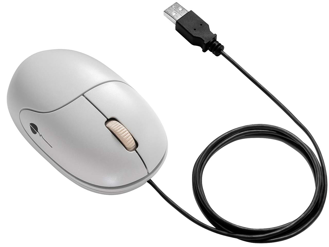 Nager-IT Optische Maus 'Die Faire Maus' Kabellänge 2,1 m grau