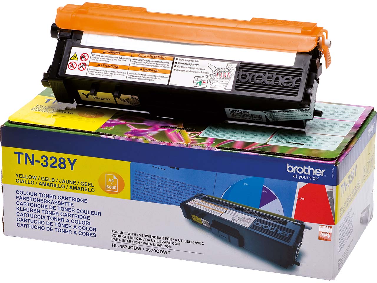 Brother Toner TN-328Y gelb
