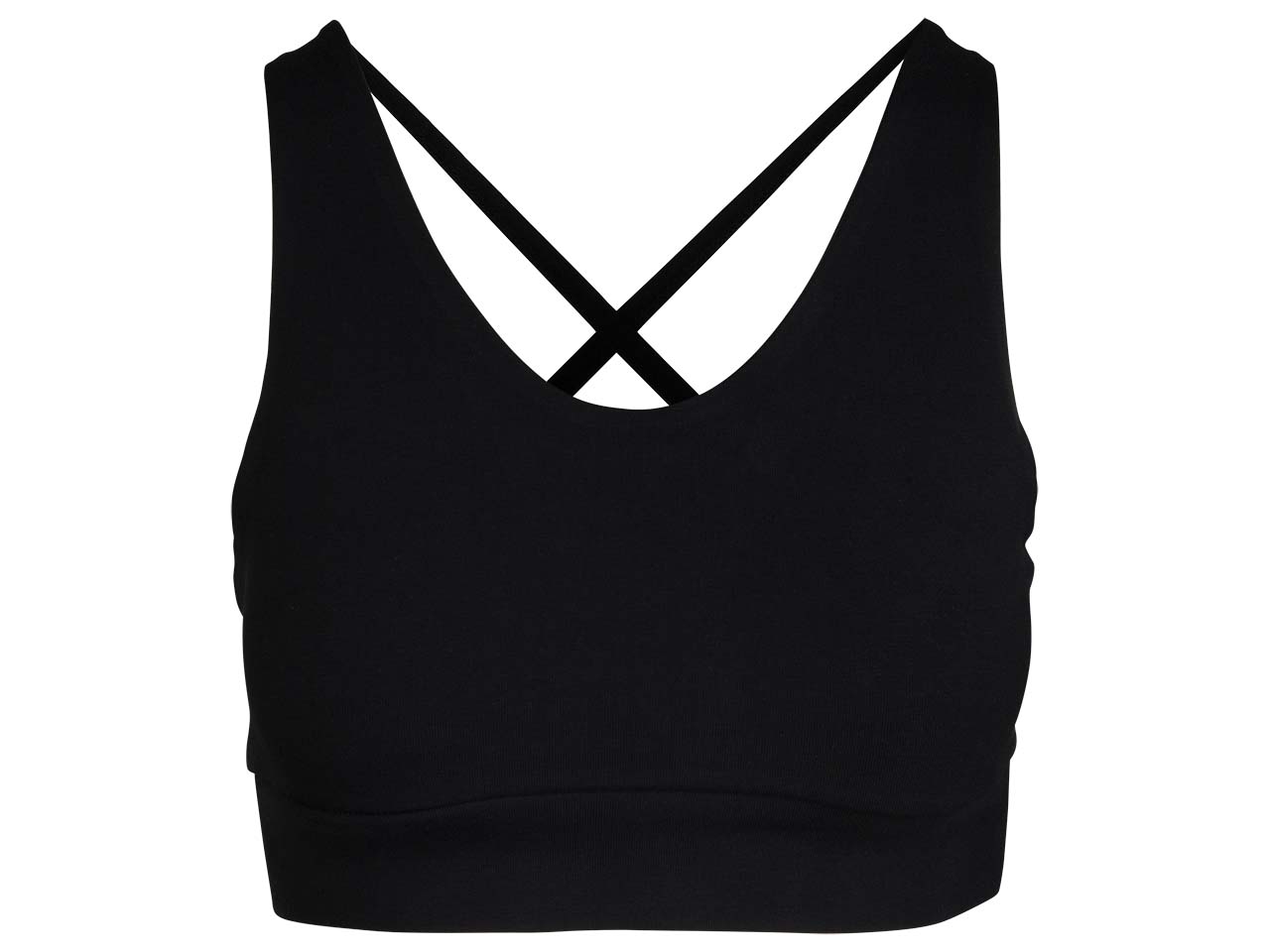 TRUE NORTH Bio-Damen-Yoga-Top, schwarz, Gr. XS