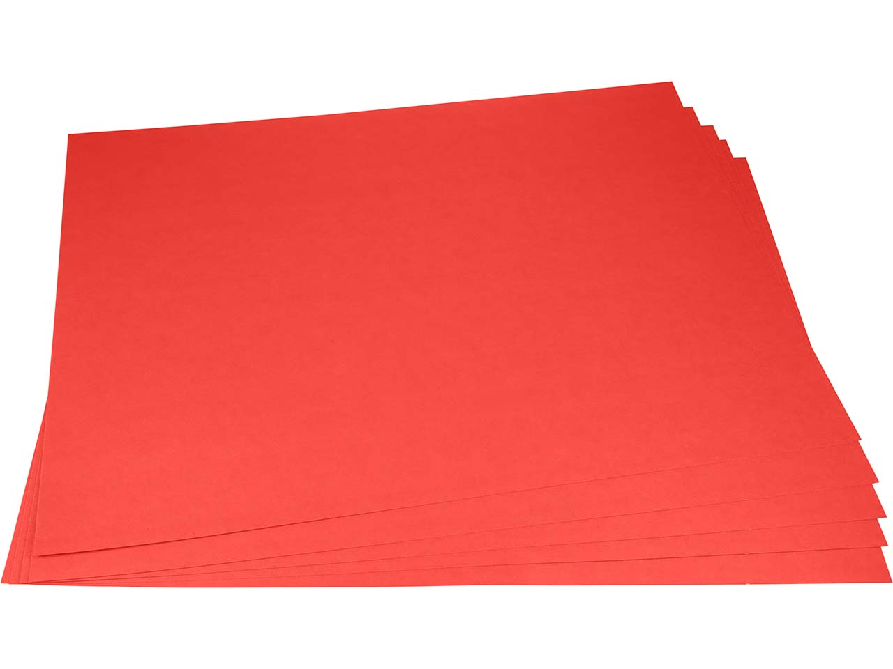 5 Bögen Bastelkarton 65 x 100 cm, 350 g/m² rot